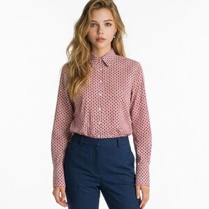 AMI button up polka dots Shirt Sz S Women’s Long Sleeves